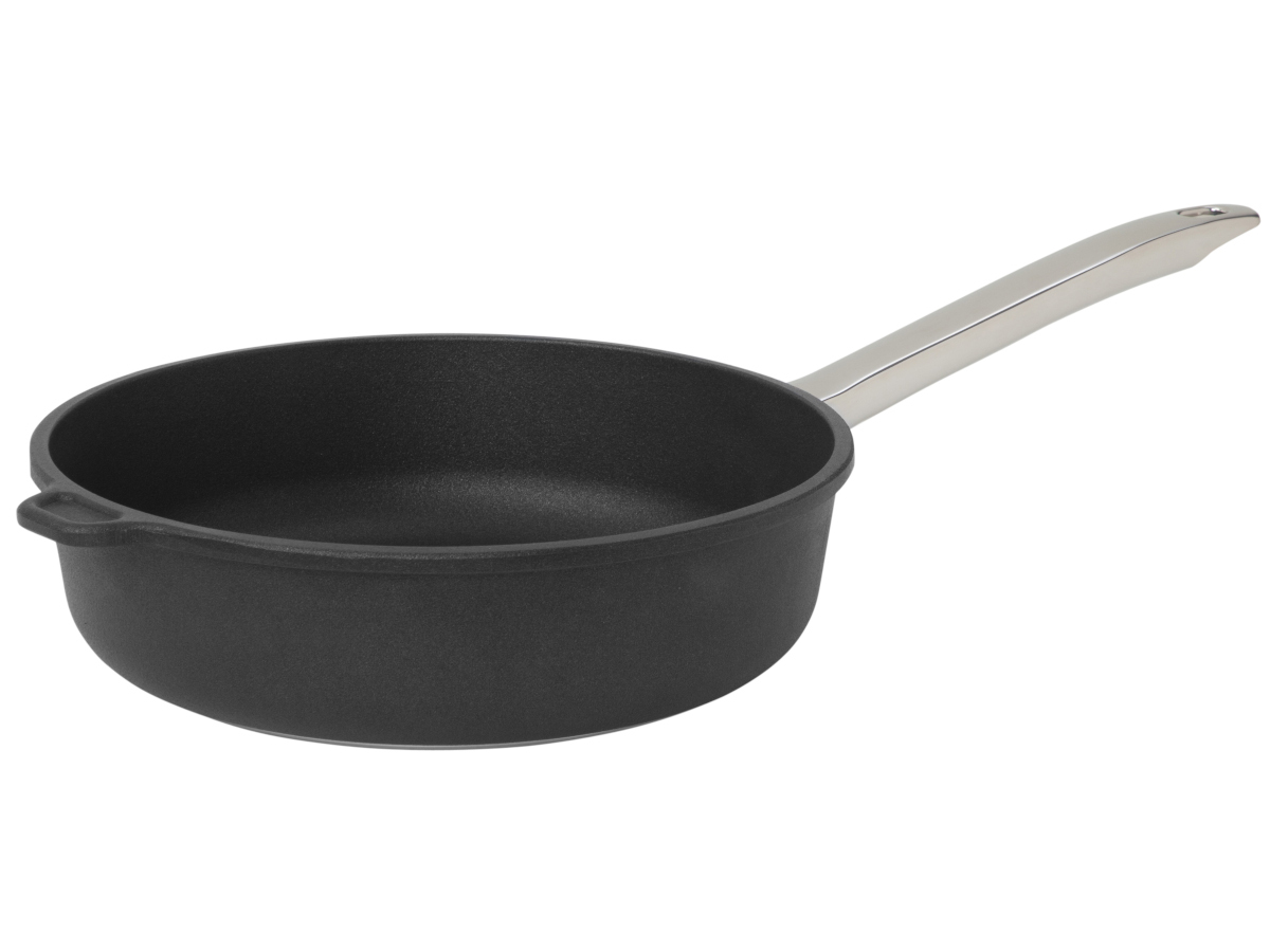Profesionální titanová pánev hluboká SKK Titanium Durit 24 cm Indukce nerez ručka