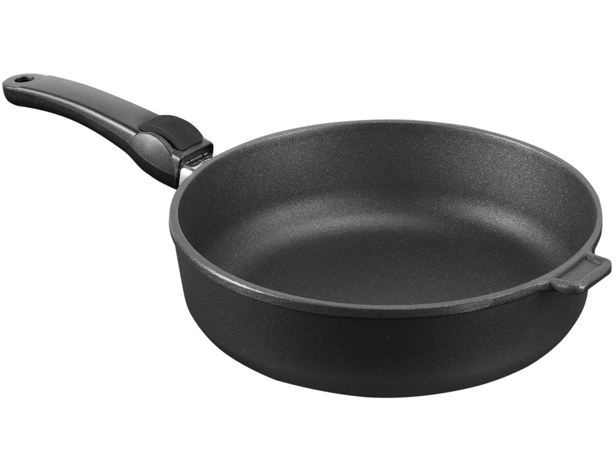 Profesionální titanová pánev hluboká SKK Titanium Durit 26 cm Indukce odnímatelná ručka