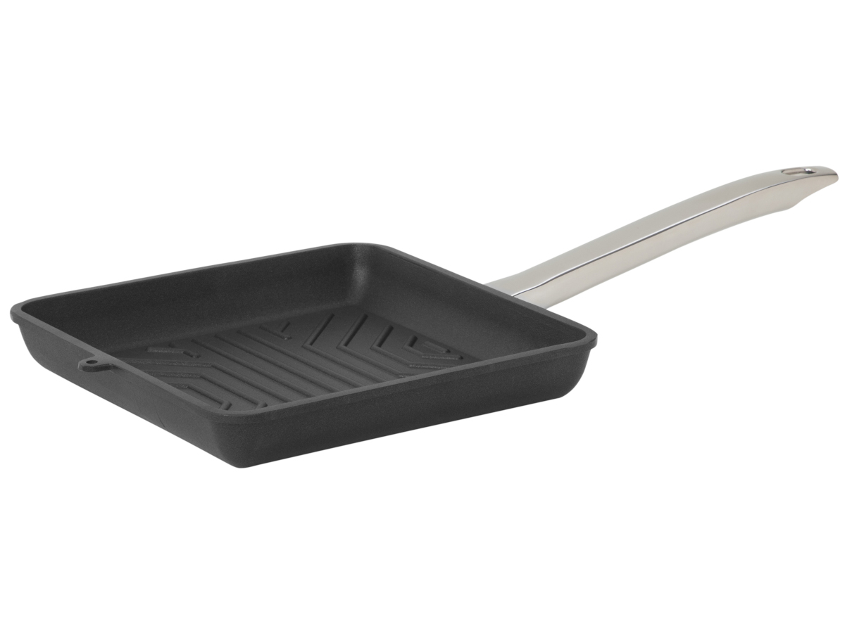 Profesionální titanová grilovací pánvička SKK Titanium Durit 24x24 cm Indukce nerezová ručka