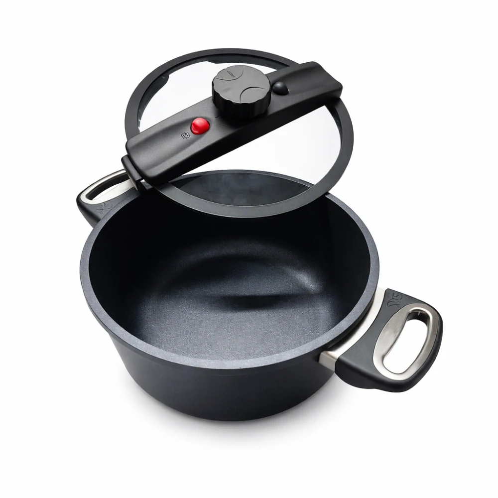 Nízkotlaký titanový hrnec SKK 24 cm pro indukční ohřev
