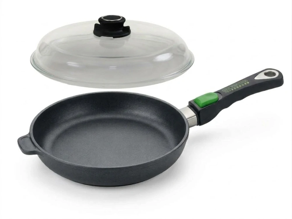 Titanová pánev 28 cm Proficookware PURE s keramickým povrchem a víkem