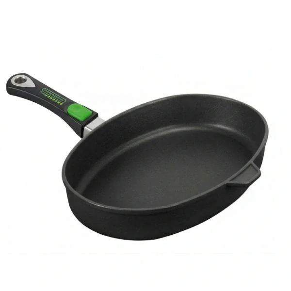 Titanová pánev na ryby 38x26 cm Proficookware PURE s keramickým povrchem a odnímatelným držadlem