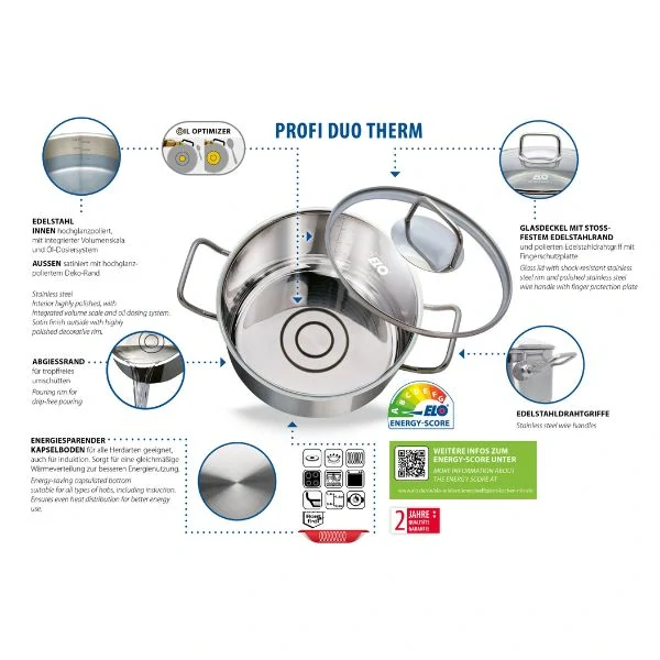 ELO 40966 Profi  Duo Therm – Indukční  sada nádobí 