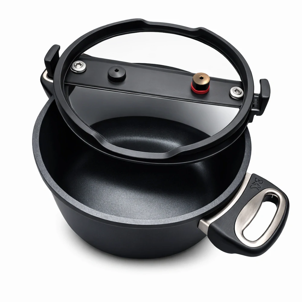 Nízkotlaký titanový hrnec SKK 24 cm pro indukční ohřev