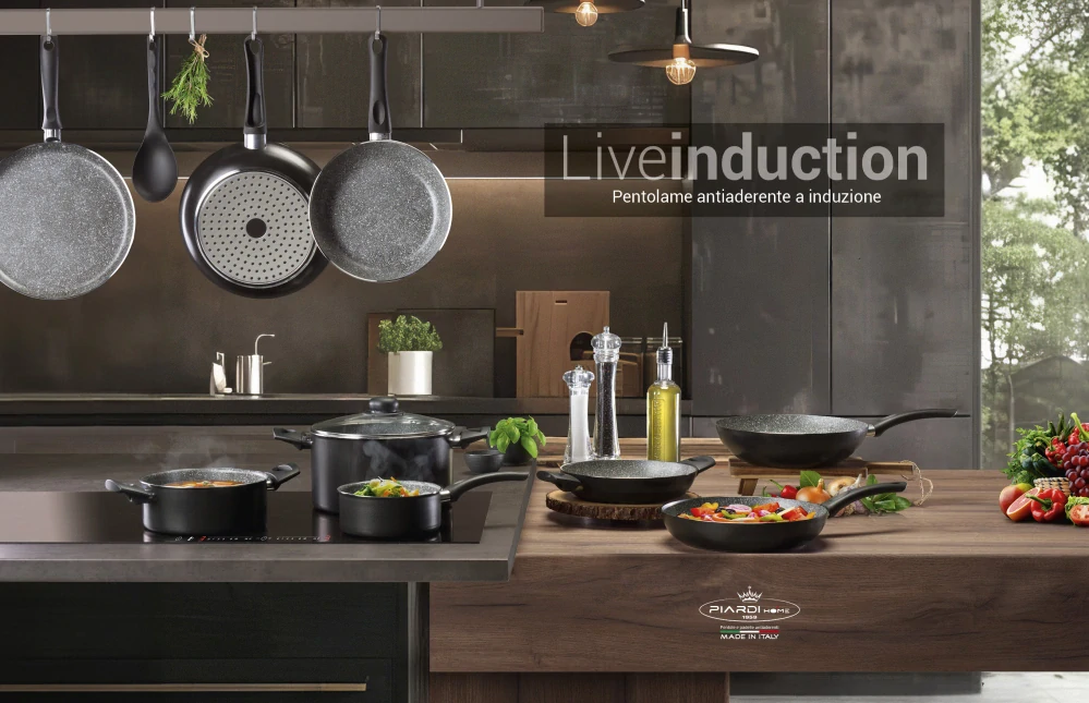 10dílná sada nádobí PIARDI Home s kamenným povrchem i na indukci Light