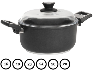 SKK titanový diamantový hrnec s poklicí 20 cm