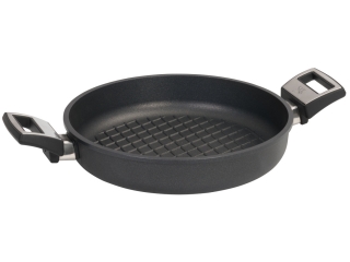 Profesionální titanová pánev  grilovací SKK Titanium Durit 28 cm Indukce