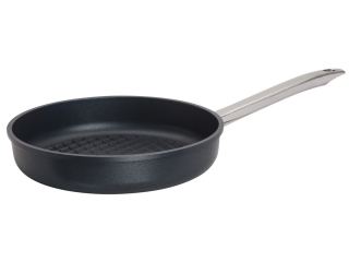 Profesionální titanová pánev grilovací SKK Titanium Durit 28 cm Indukce nerez ručka