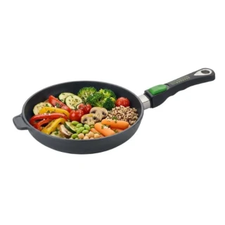 Titanová pánev 28 cm Proficookware  PURE s keramickým povrchem a víkem 