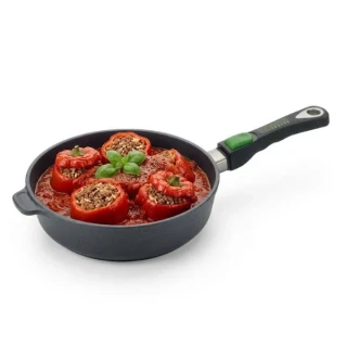 Titanová pánev 28 cm /7  Proficookware  PURE s keramickým povrchem a víkem   